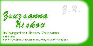 zsuzsanna miskov business card